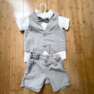 H&M baby boy matching linen set size US  18 M